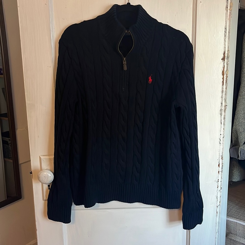 Men’s Polo Ralph Lauren Cable Knit Quarter Zip